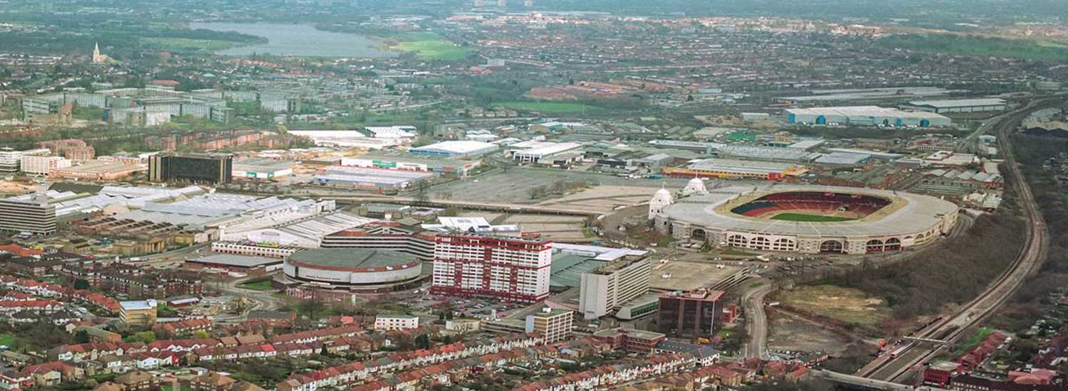 The construction of Arena Square in 2004